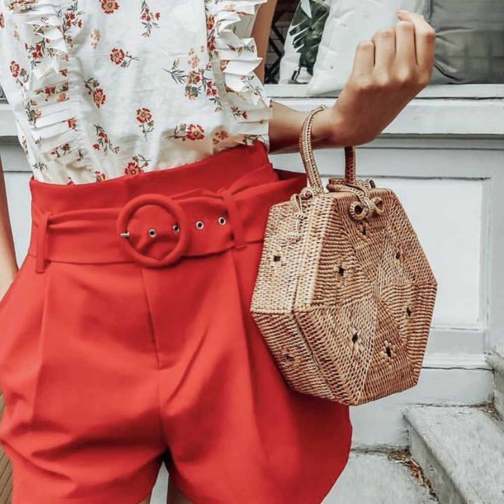Kembali Collective Hexagon Ata Handwoven Bag